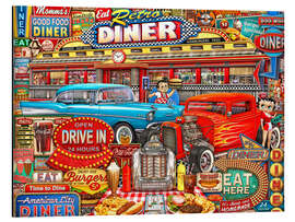 Magnettafel Retro Diner Crusin