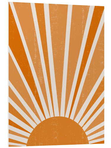 Foam board print Geometric sunrise