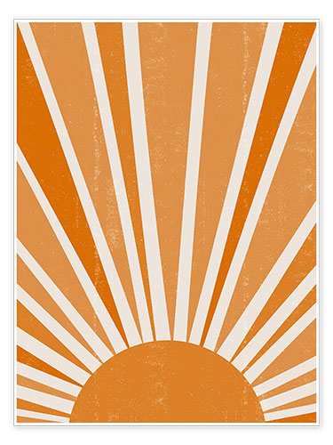 Poster Geometric sunrise
