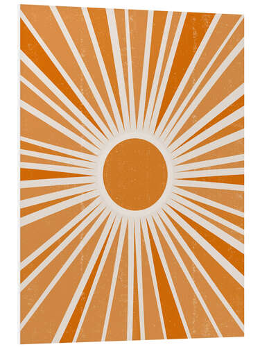 Foam board print Modern sun