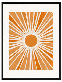 Gerahmter Kunstdruck Moderne Sonne