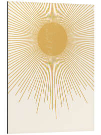 Tableau en aluminium  Soleil minimaliste - Olga Telnova