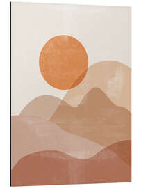 Magnettafel Sonnenaufgang in den Bergen II