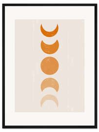 Gerahmter Kunstdruck Mondphasen