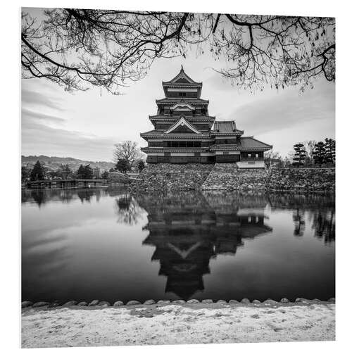 Foam board print Burg Matsumoto in Japan