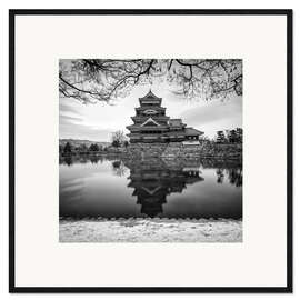 Framed art print Burg Matsumoto in Japan