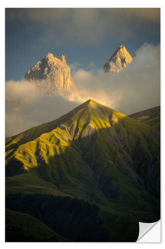 Autocolante decorativo Aiguilles d'Arves nos Alpes franceses