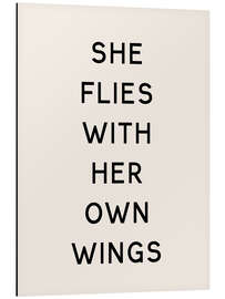 Magnettafel She flies with her own wings