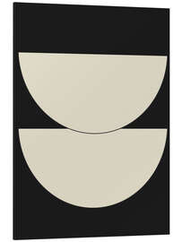 Magnettafel Abstrakte Halbmonde