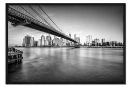 Gerahmter Kunstdruck Brooklyn Bridge