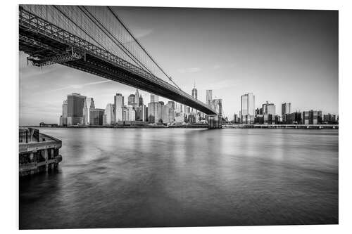 Foam board print Brooklyn Bridge