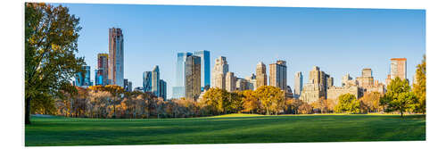 Foam board print New York Central Park in the fall