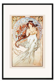 Gerahmter Kunstdruck Die Vier Künste - Musik, 1898