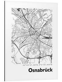Magnettafel Karte von Osnabrück