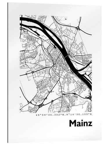 Galleriprint Map of Mainz