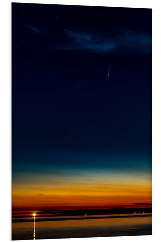 PVC print Comet Neowise over Fehmarn