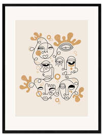 Ingelijste kunstdruk Connection