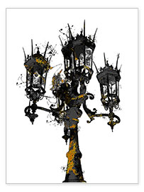 Plakat Art Nouveau lantern