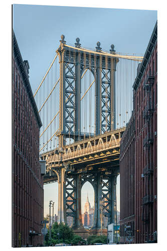 Gallery print Manhattan Bridge mit Empire State Building