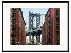 Kehystetty taidepainatus Manhattan Bridge in New York City