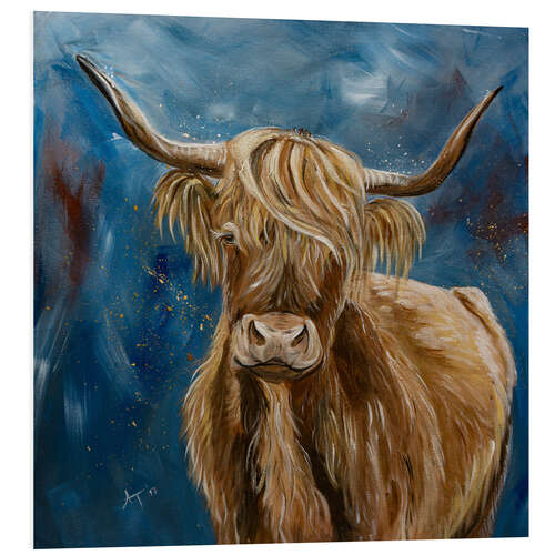 Foam board print Highland cow