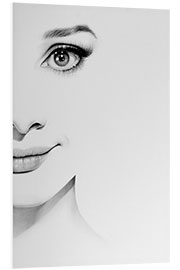 Foam board print Audrey Hepburn VI