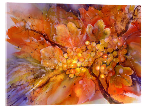 Acrylic print Autumn Grapes