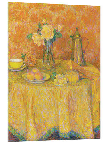 Foam board print The yellow harmony table