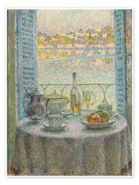 Poster  The round table - Henri Le Sidaner