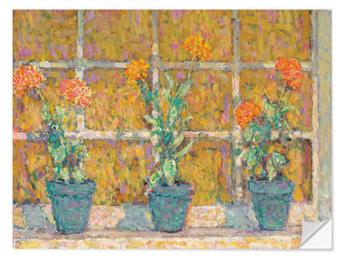 Selvklebende plakat The three flower pots