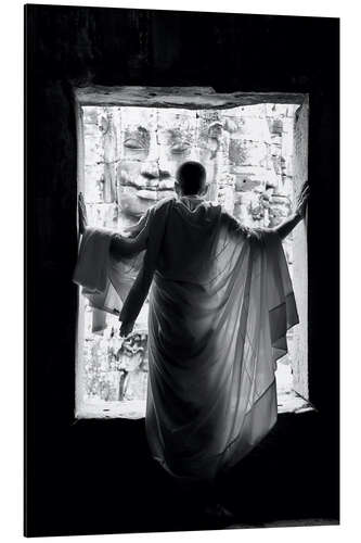 Aluminiumsbilde Monk at the window