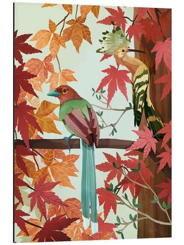 Aluminium print Birds of Autumn