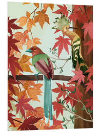 Foam board print Birds of Autumn