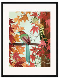 Gerahmter Kunstdruck Vögel des Herbstes