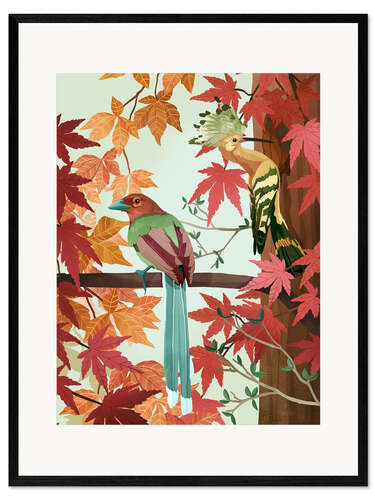 Framed art print Birds of Autumn