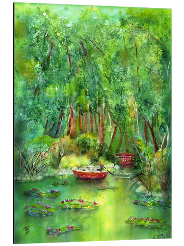 Cuadro de aluminio Lily pond in Monet's garden