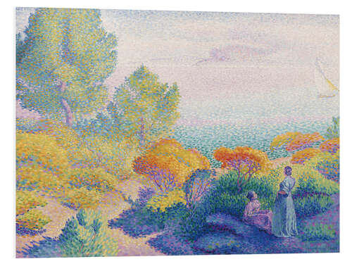 Foam board print Two women on the shores of the Mediterranean, 1896