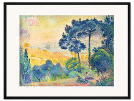 Gerahmter Kunstdruck Landschaft der Provence