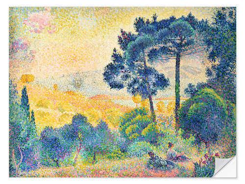 Selvklebende plakat Provence landscape