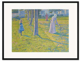 Gerahmter Kunstdruck In Thuin, die Tennispartie