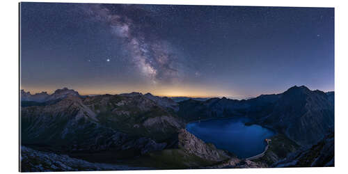 Gallery print Milky Way over the Lünersee