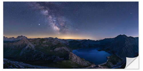 Wall sticker Milky Way over the Lünersee