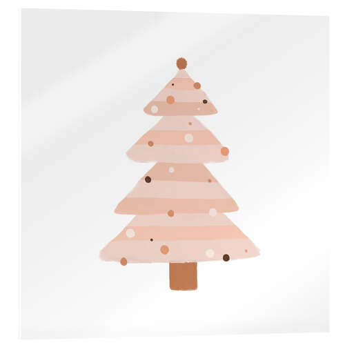 Akrylbilde Beige Christmas tree I