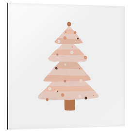 Cuadro de aluminio Árbol de Navidad beige I