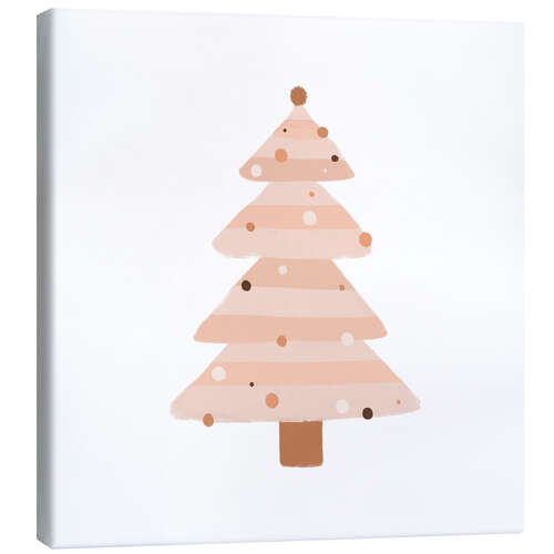 Canvas print Beige Christmas tree I