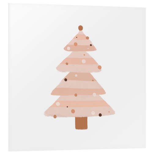 PVC-tavla Beige Christmas tree I