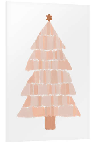 Foam board print Beige Christmas tree II