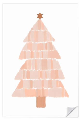 Wall sticker Beige Christmas tree II