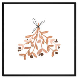 Gerahmter Kunstdruck Mistelzweig