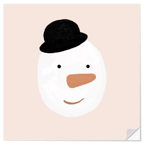 Wandsticker Schneemann